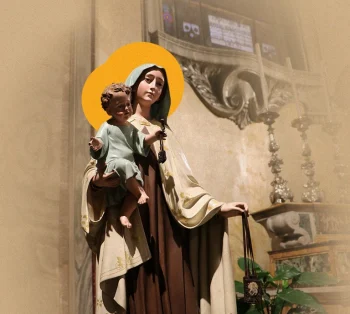 Imagem Nossa Senhora do Carmo: Mãe do silêncio e da oração