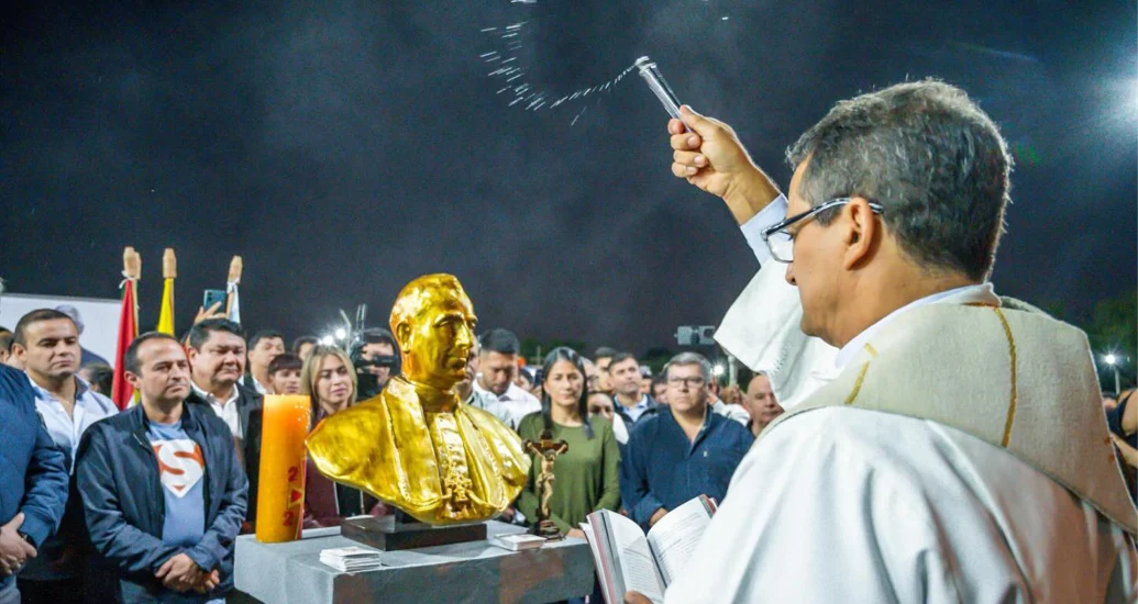 Busto de São João Batista Scalabrini é inaugurado em Cidade do Leste e reforça presença histórica da Congregação no Paraguai