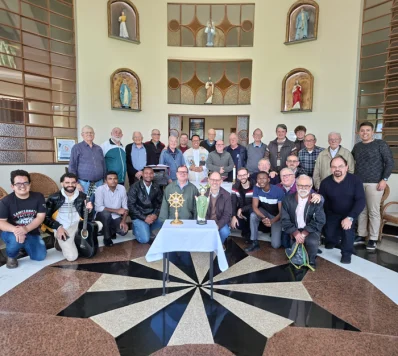 Padres Scalabrinianos de São Paulo e Minas Gerais celebram São João Batista Scalabrini em encontro em Jundiaí